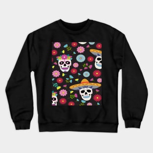 Mexican Sugar Skull Crewneck Sweatshirt